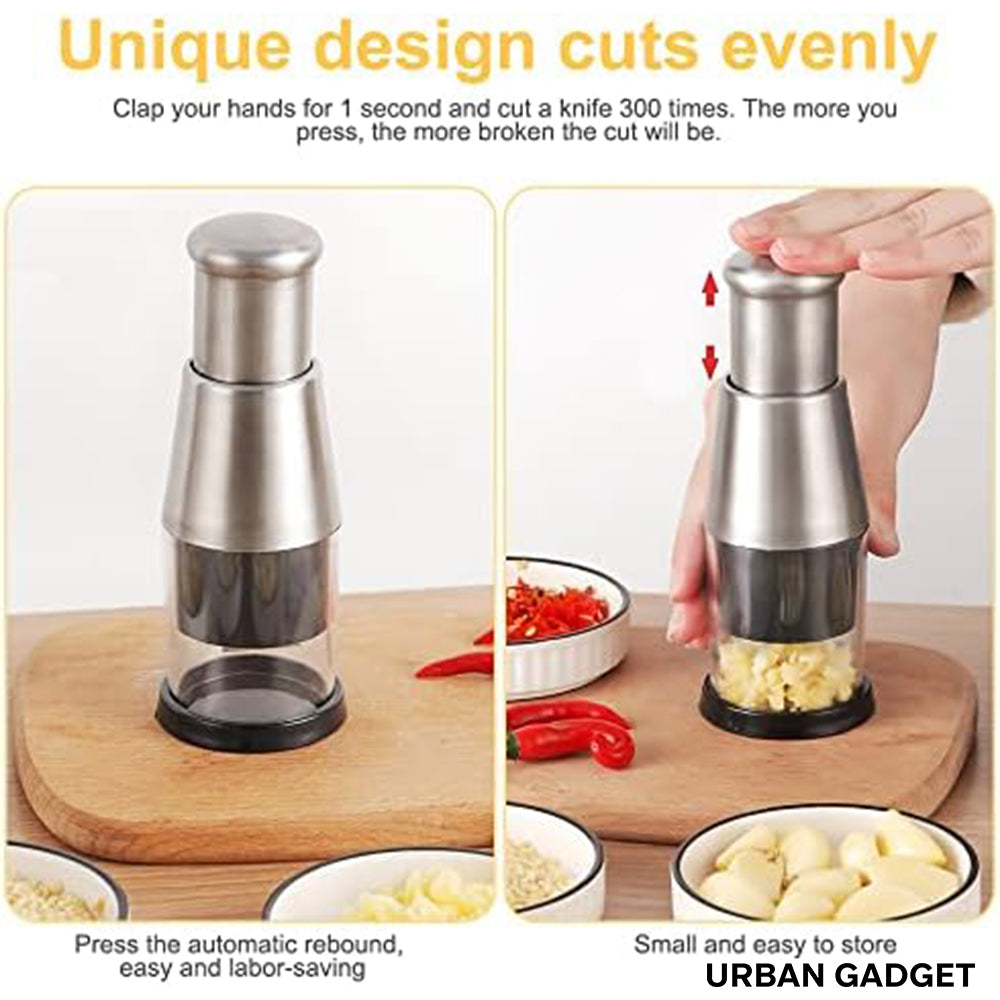 Stainless Steel Press-Down Food Chopper