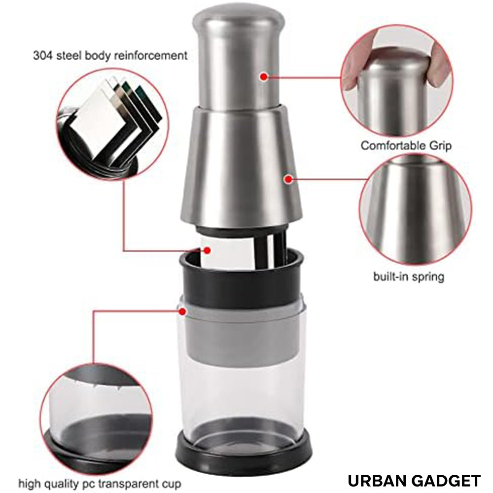 Stainless Steel Press-Down Food Chopper