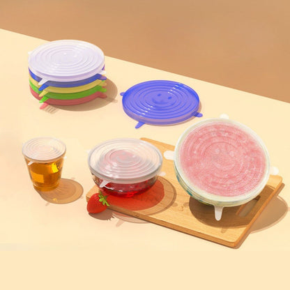 Reusable Silicone Stretch Lids – 6 Piece Set