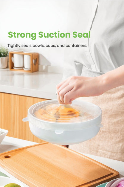 Reusable Silicone Stretch Lids – 6 Piece Set
